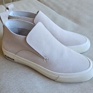 Sz 6 SeaVees Huntington Middie Suede Slip-on Sneakers Chukka Boot Oyster Lt Grey